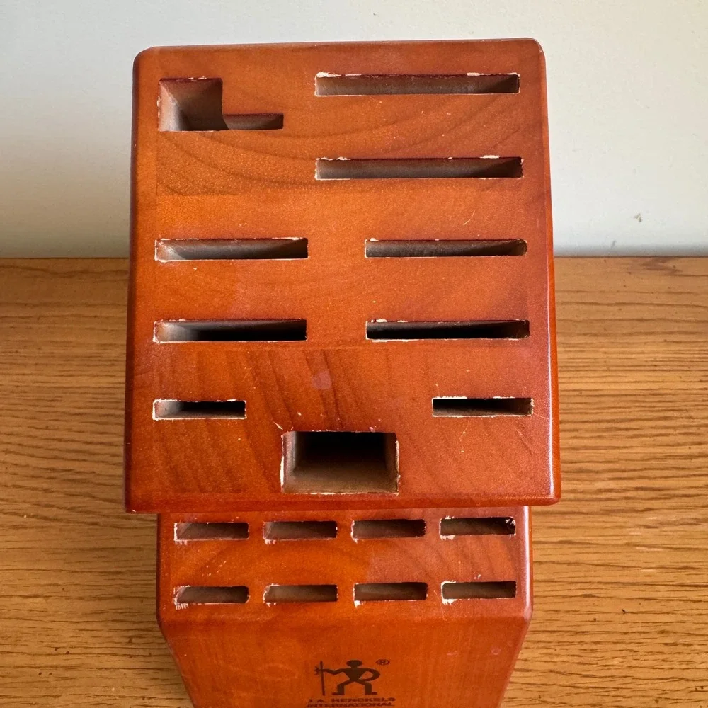 J.A. Henckels International 18 Slot‎ Wood Knife Block Holder 35104-102